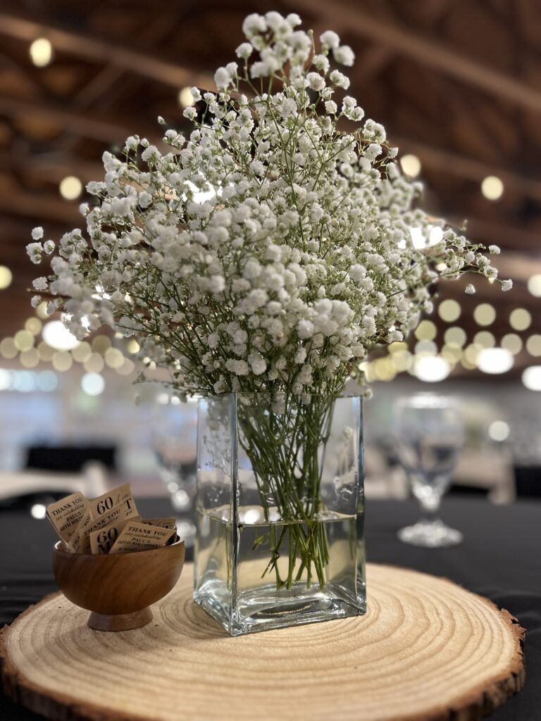 Banyan Pavilion-60th Birthday Center Piece