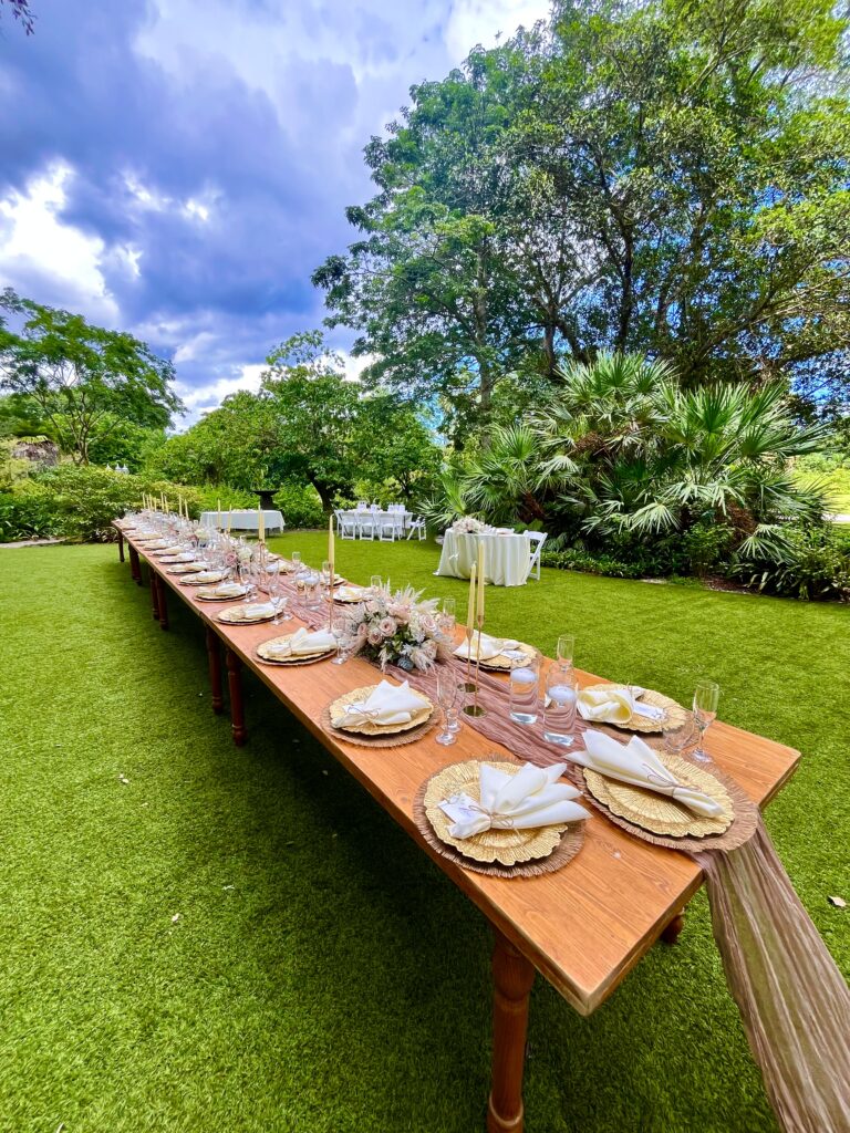 Wedding Dinner Setup-Banyan Lawn 2